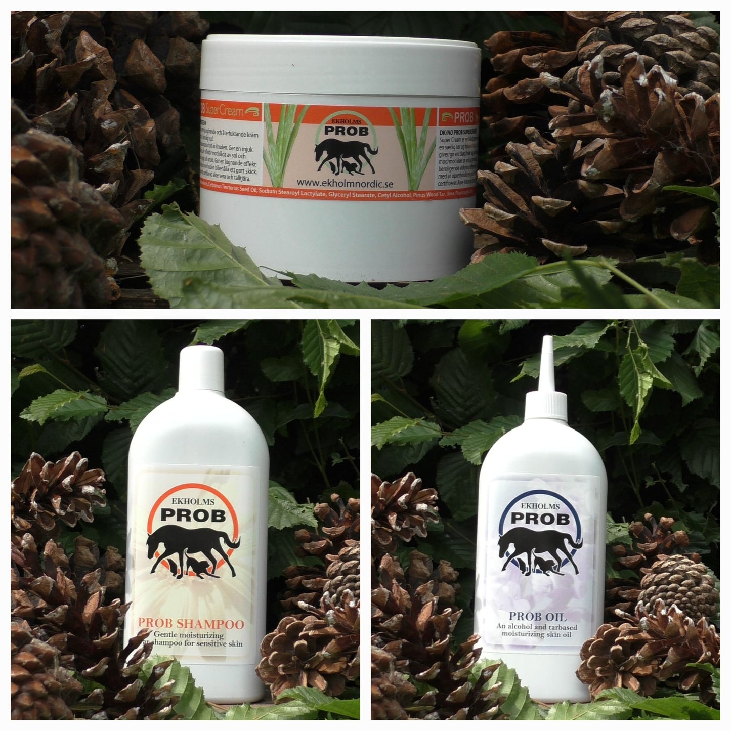 Pakket hond Prob shampoo, Olja en Supercreme 5% korting