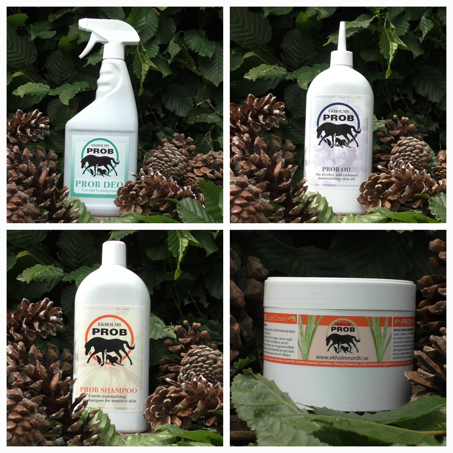 Volledig Prob pakket Paard Supercreme, Olja, Deo en Shampoo 10% korting